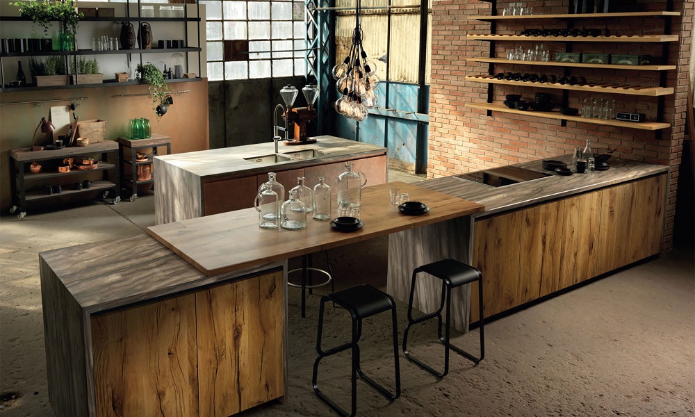 Factory collection kitchen cabinets by Aster Cucine