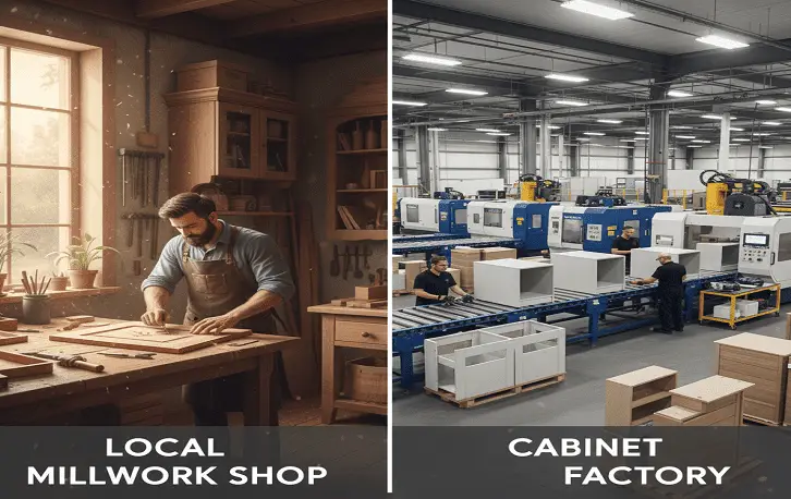 Local Millwork VS Cabinet showroom